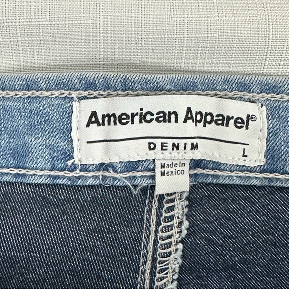 American Apparel Women’s size Large The Easy High Waist Stretch Jeans - Picture 7 of 12